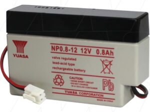 12 Volt 0.8 Ah Yuasa NP0.8-12
