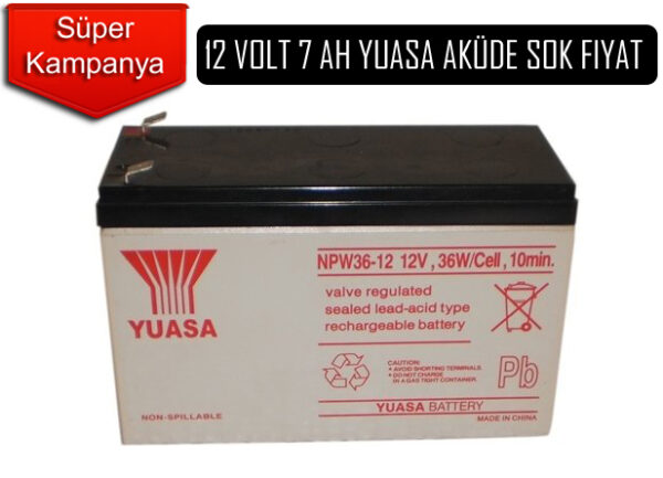 12 Volt 7 Ah Yuasa NPW36-12