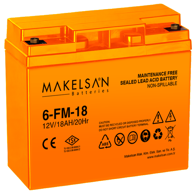 Makelsan 12 V 18 AH Akü
