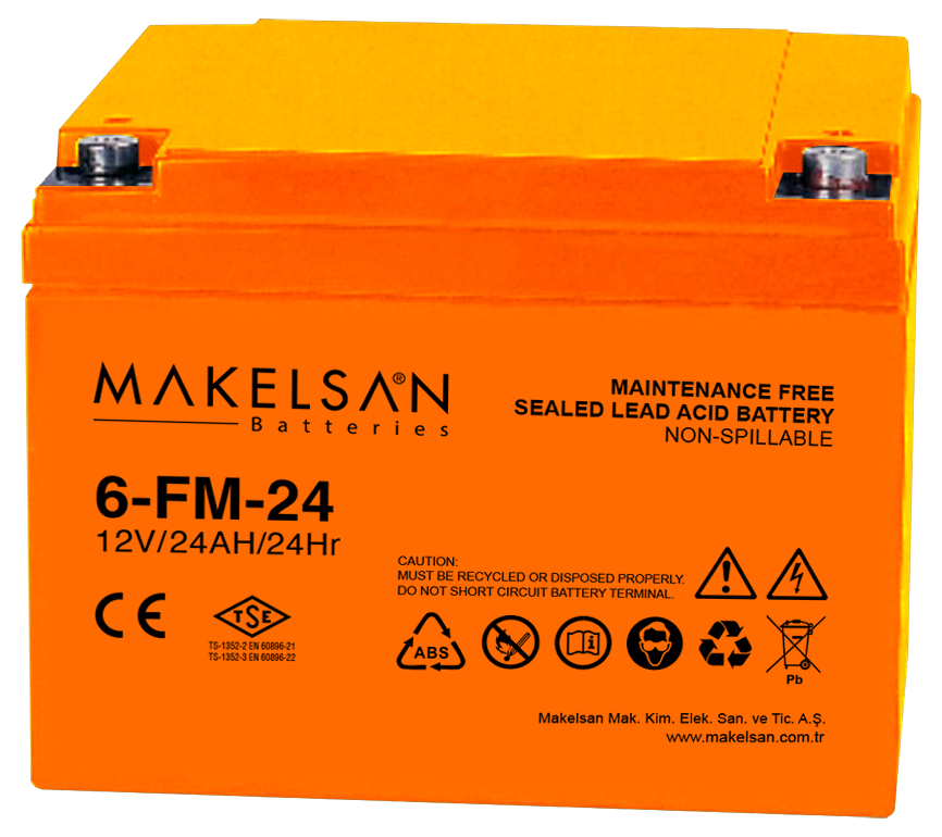 Makelsan 12 V 24 AH Akü
