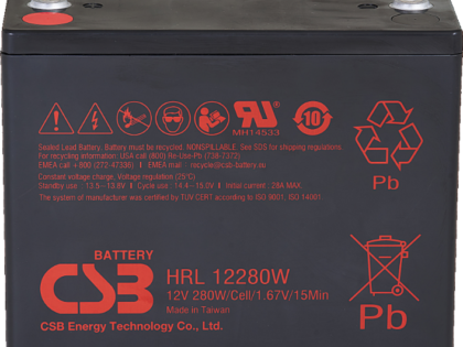 12 Volt 6 Ah CSB Akü HRL1223WF2