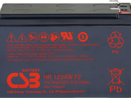 12 Volt 6 Ah CSB Akü HR1224W