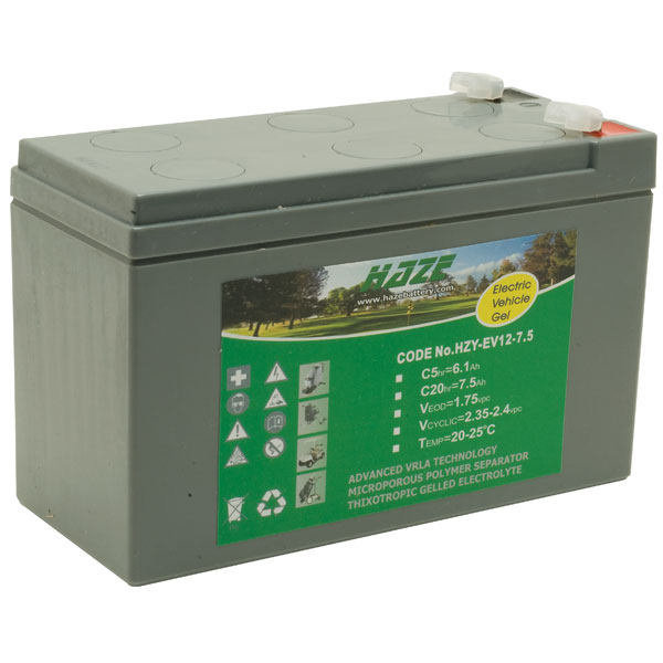 Haze 12v 7.5Ah Jel Akü Ev Range
