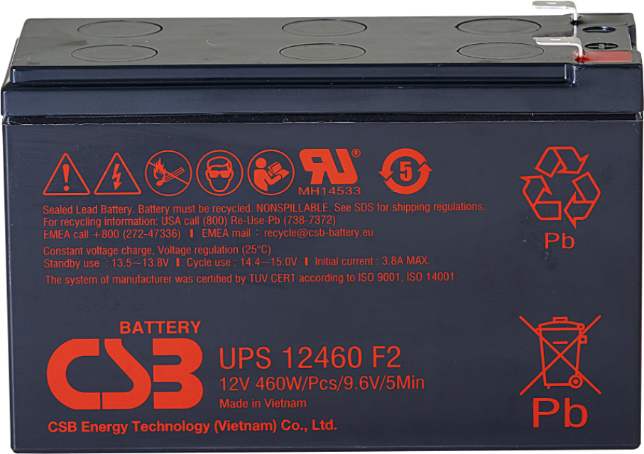 6 Volt 4.5 Ah CSB Akü GP645