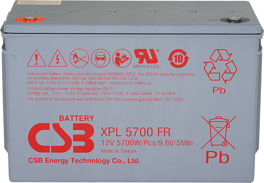 12 Volt 7.2 Ah CSB Akü GPL1272