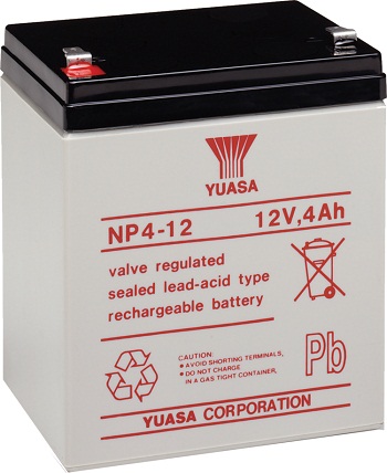 12 Volt 4 Ah Yuasa NP 4-12