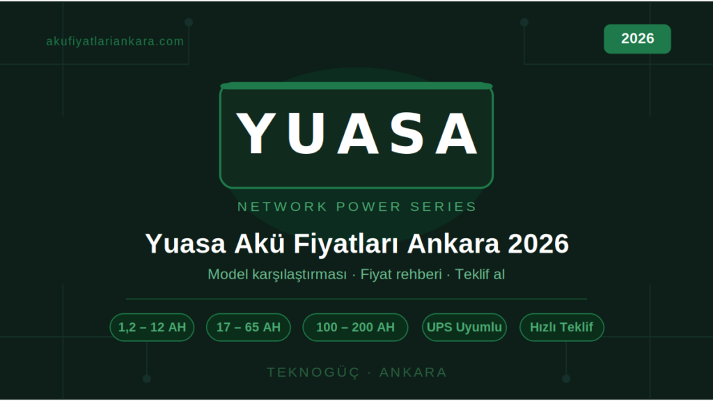 Yuasa Akü Fiyatları