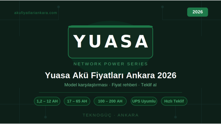 Yuasa Akü Fiyatları